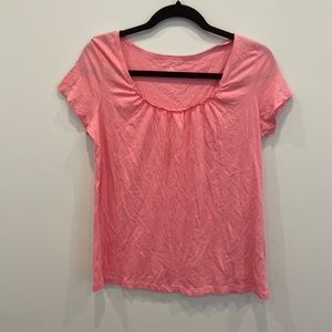 Women's Lands' End Pink T-Shirt Size S (6-8)